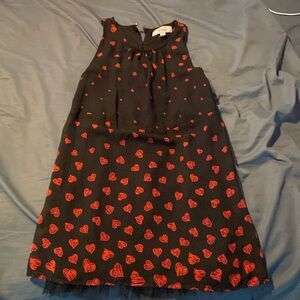 Disney D-signed black with red hearts girl’s dress
